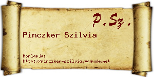 Pinczker Szilvia névjegykártya